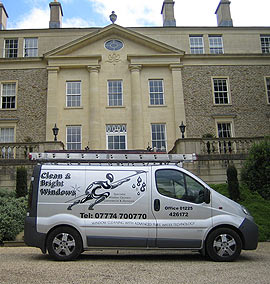 Window cleaning van-Clean and Bright windows